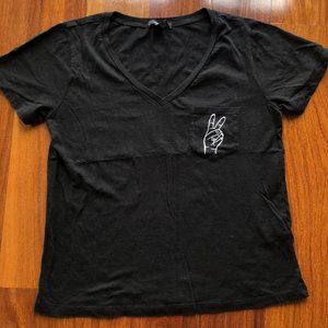 Black Peace Sign Shirt